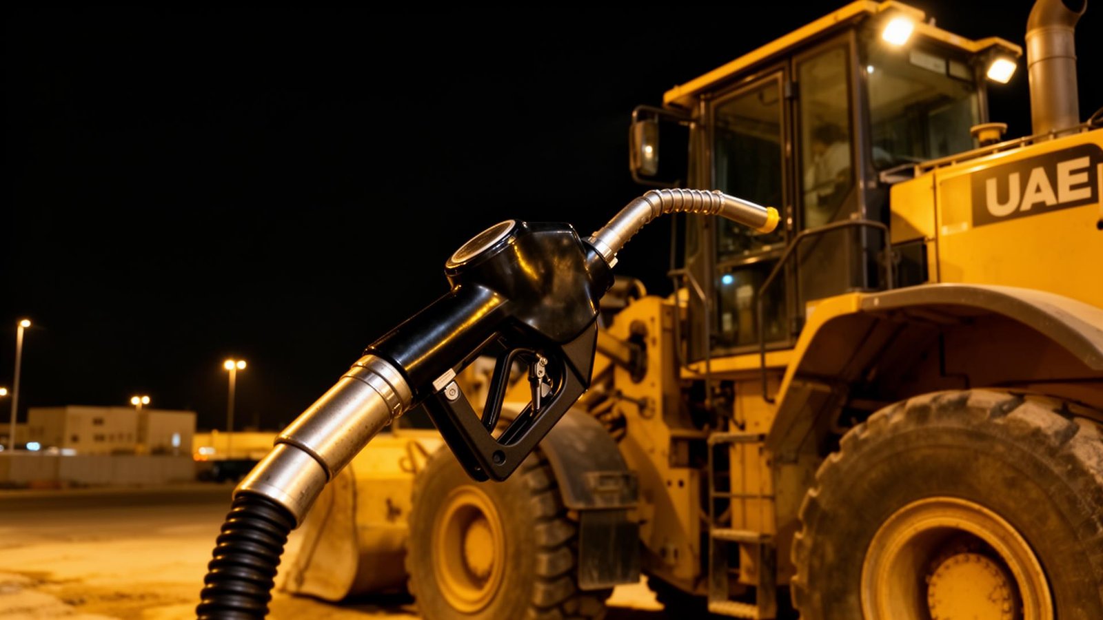 Refueling heavy equipment